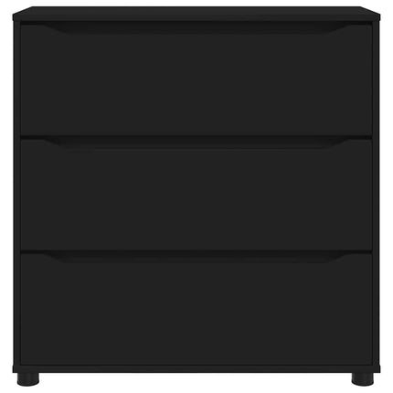Förvaringsskåp Svart 80 x 31 x 81 cm Konstruerat trä
