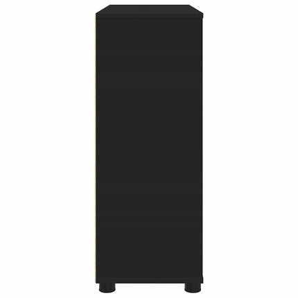 Förvaringsskåp Svart 80 x 31 x 81 cm Konstruerat trä