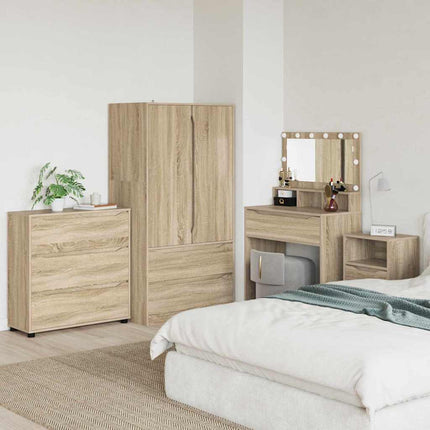 Förvaringsskåp Sonoma-ek 80 x 31 x 81 cm Konstruerat trä