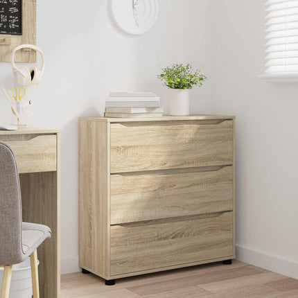 Förvaringsskåp 80 x 31 x 81 cm Konstruerat trä Sonoma-ek
