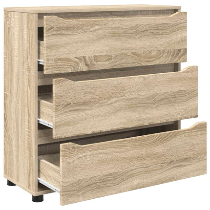 Förvaringsskåp 80 x 31 x 81 cm Konstruerat trä Sonoma-ek
