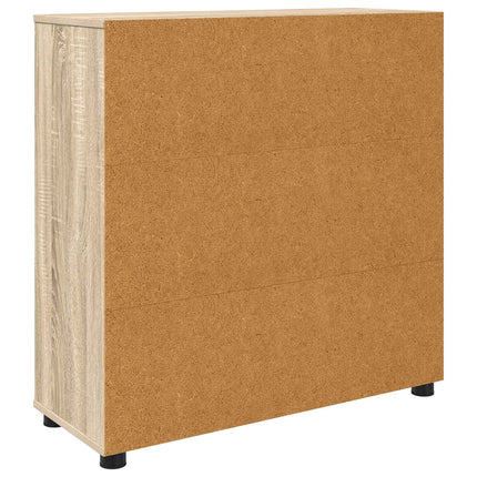 Förvaringsskåp 80 x 31 x 81 cm Konstruerat trä Sonoma-ek