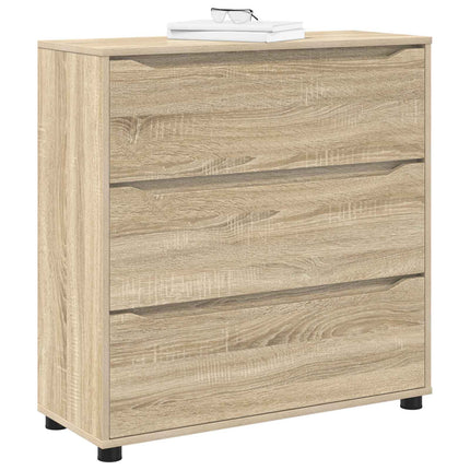 Förvaringsskåp 80 x 31 x 81 cm Konstruerat trä Sonoma-ek