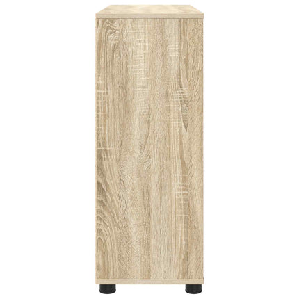 Förvaringsskåp 80 x 31 x 81 cm Konstruerat trä Sonoma-ek