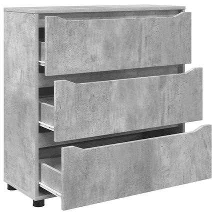 Förvaringsskåp Betonggrå 80 x 31 x 81 cm Konstruerat trä