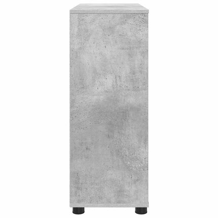 Förvaringsskåp Betonggrå 80 x 31 x 81 cm Konstruerat trä