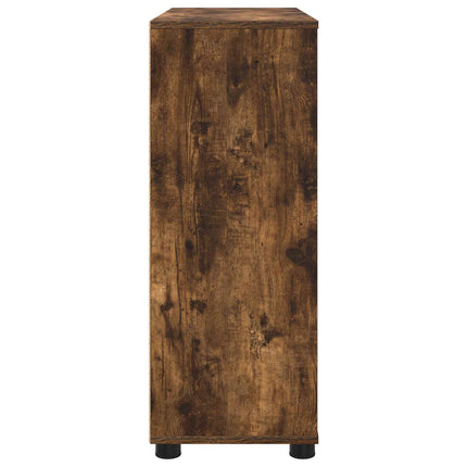 Förvaringsskåp 80 x 31 x 81 cm Konstruerat trä Rökt ek