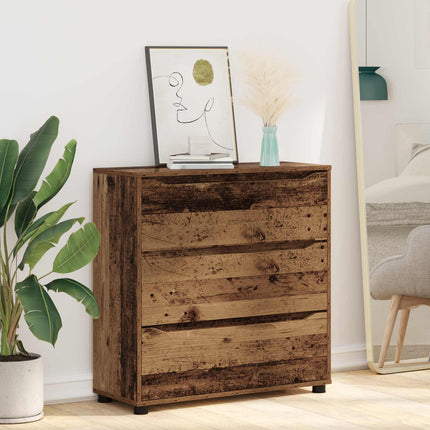 Förvaringsskåp 80 x 31 x 81 cm Konstruerat trä Gammalt trä