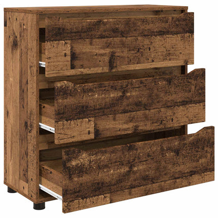 Förvaringsskåp 80 x 31 x 81 cm Konstruerat trä Gammalt trä