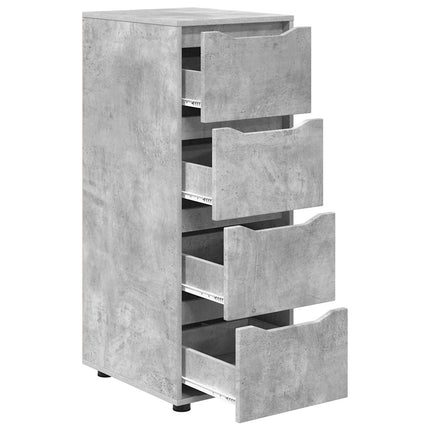 Förvaringsskåp 40 x 48 x 105 cm Konstruerat trä Betonggrå