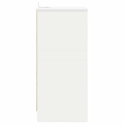 Sängbord med låda 2 pcs Vit 40 x 30 x 467 cm Konstruerat trä