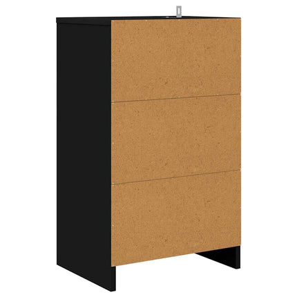 Sängbord med låda 2 pcs Svart 40 x 30 x 467 cm Konstruerat trä