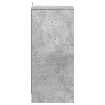 Sängbord Betonggrå 40 x 30 x 467 cm Konstruerat trä