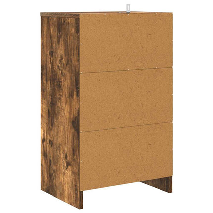 Sängbord 2 pcs Rökt ek 40 x 30 x 467 cm Konstruerat trä