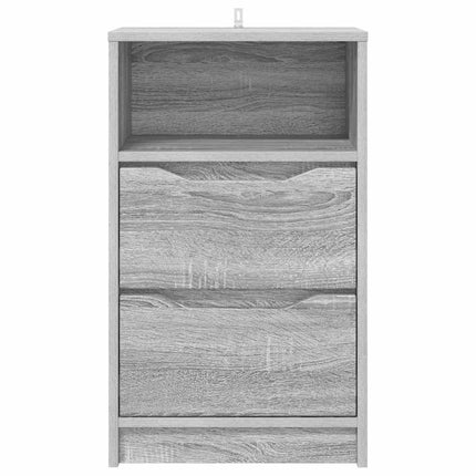 Sängbord 2 pcs Grå Sonoma 40 x 30 x 467 cm Konstruerat trä