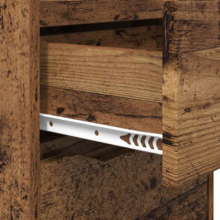 Sängbord 2 pcs Gammalt trä 40 x 30 x 467 cm Konstruerat trä