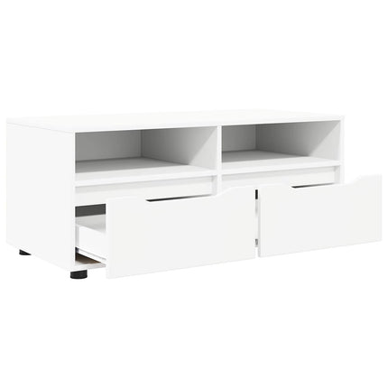 TV-skåp 100 x 48 x 43 cm Vit Konstruerat trä