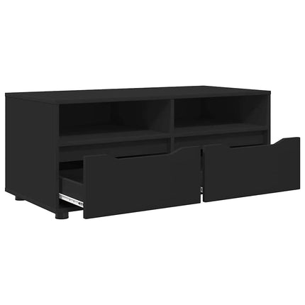 TV-skåp med låda Svart 100 x 48 x 43 cm Konstruerat trä