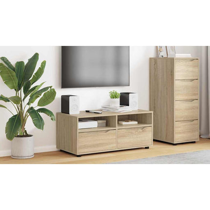TV-skåp 100 x 48 x 43 cm Sonoma-ek Konstruerat trä