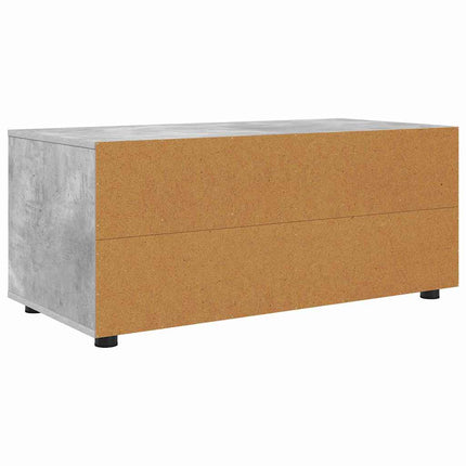 TV-skåp med låda Betonggrå 100 x 48 x 43 cm Konstruerat trä