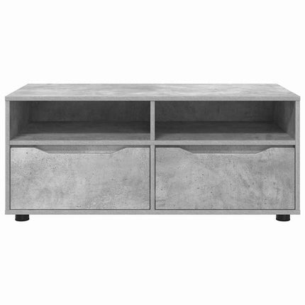 TV-skåp med låda Betonggrå 100 x 48 x 43 cm Konstruerat trä