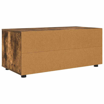 TV-skåp med låda Rökt ek 100 x 48 x 43 cm Konstruerat trä