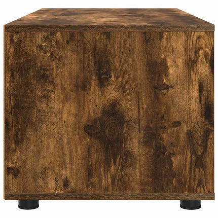 TV-skåp med låda Rökt ek 100 x 48 x 43 cm Konstruerat trä
