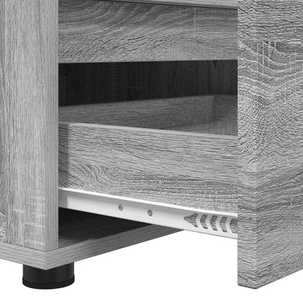 TV-skåp 100 x 48 x 43 cm Grå Sonoma Konstruerat trä