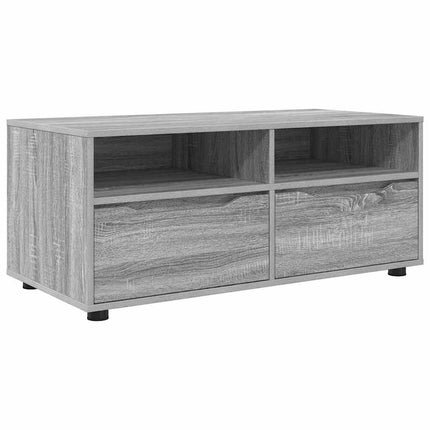 TV-skåp med låda Grå Sonoma 100 x 48 x 43 cm Konstruerat trä