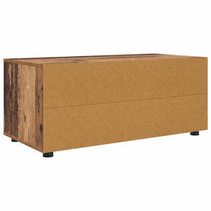 TV-skåp med låda Gammalt trä 100 x 48 x 43 cm Konstruerat trä