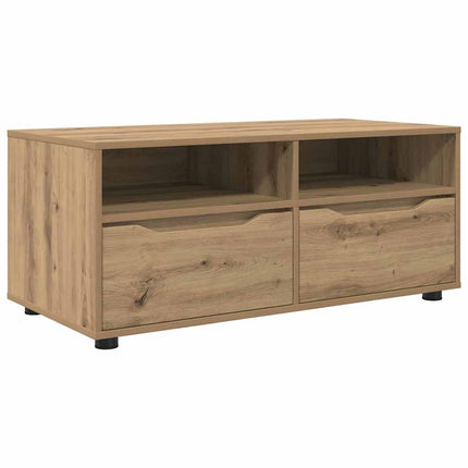 TV-skåp med låda Artisan Ek 100 x 48 x 43 cm Konstruerat trä