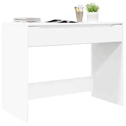 Skrivbord med låda Vit 100 x 50 x 78 cm Konstruerat trä