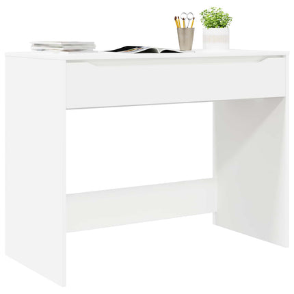 Skrivbord med låda Vit 100 x 50 x 78 cm Konstruerat trä