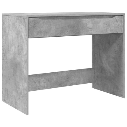 Skrivbord med låda BetongGrå 100 x 50 x 78 cm Konstruerat trä