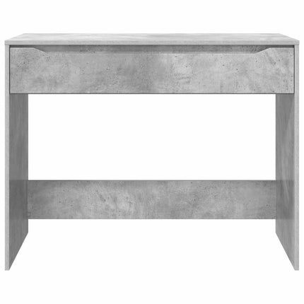 Skrivbord med låda BetongGrå 100 x 50 x 78 cm Konstruerat trä