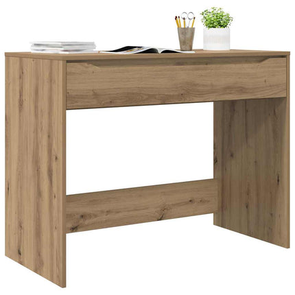 Skrivbord med låda Artisan Ek 100 x 50 x 78 cm Konstruerat trä