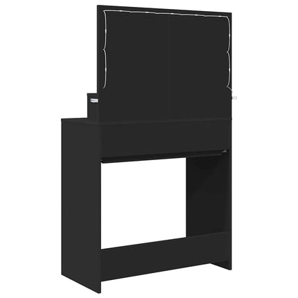 Sängrum Smyckesbord Svart 80 x 39,6 x 135 cm Konstruerat trä