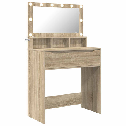 Sängrum Smyckesbord Sonoma-ek 80 x 39,6 x 135 cm