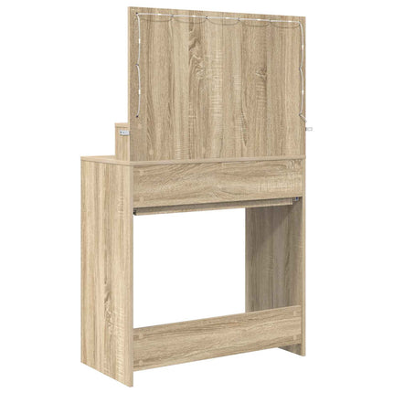 Sängrum Smyckesbord Sonoma-ek 80 x 39,6 x 135 cm