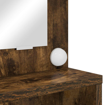 Sängrum Smyckesbord Rökt ek 80 x 39,6 x 135 cm Konstruerat trä