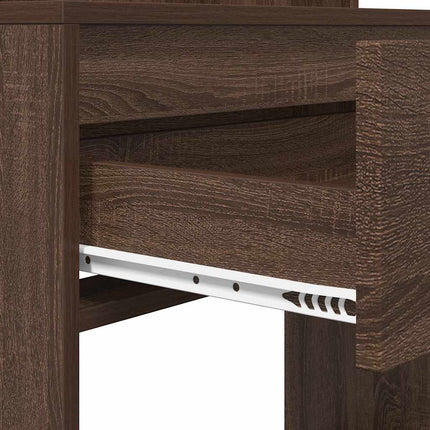 Sängrum Smyckesbord Brun Ek 80 x 39,6 x 135 cm Konstruerat trä