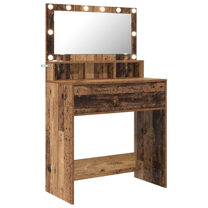 Sängrum Smyckesbord Gammalt trä 80 x 39,6 x 135 cm