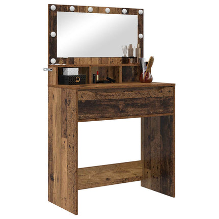 Sängrum Smyckesbord Gammalt trä 80 x 39,6 x 135 cm