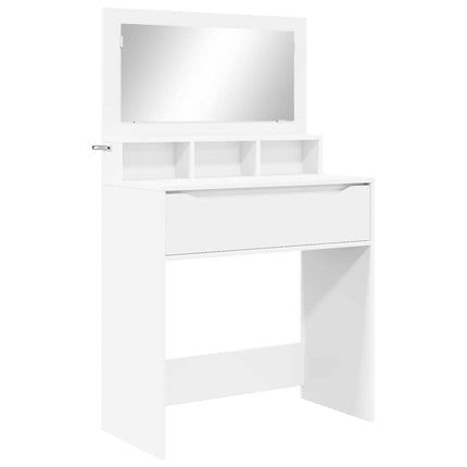 Sängrum Smyckesbord Vit 80 x 39,6 x 135 cm Konstruerat trä