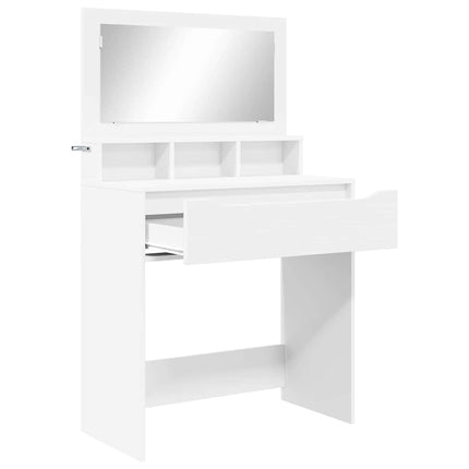 Sängrum Smyckesbord Vit 80 x 39,6 x 135 cm Konstruerat trä