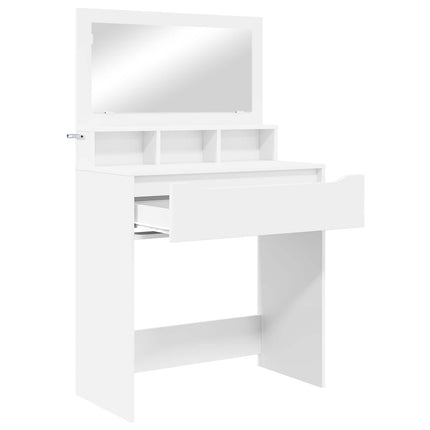 Sängrum Smyckesbord Vit 80 x 39,6 x 135 cm Konstruerat trä