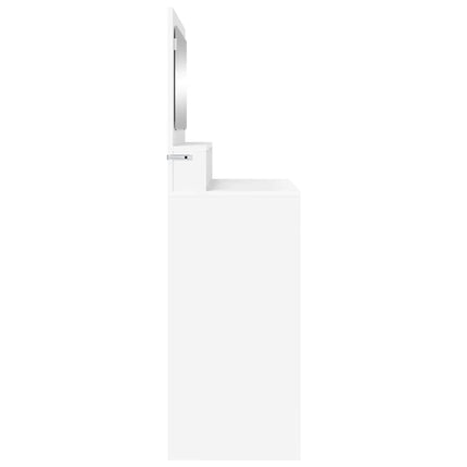 Sängrum Smyckesbord Vit 80 x 39,6 x 135 cm Konstruerat trä