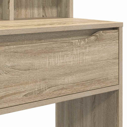 Sängrum Smyckesbord med låda Sonoma-ek 80 x 39,6 x 135 cm