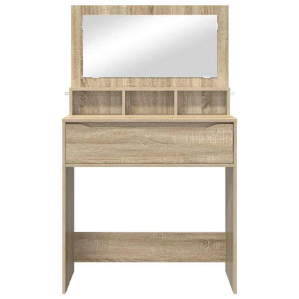 Sängrum Smyckesbord med låda Sonoma-ek 80 x 39,6 x 135 cm