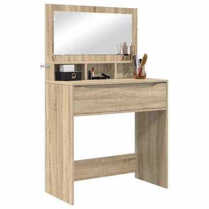 Sängrum Smyckesbord med låda Sonoma-ek 80 x 39,6 x 135 cm